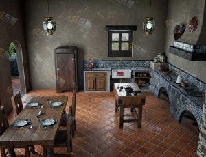 农村小房场景工程模型