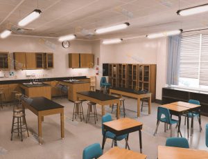 小学科学实验课科室场景工程模型