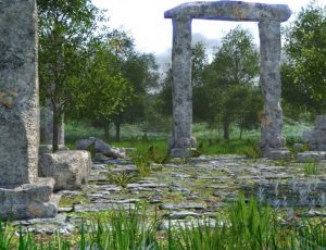 废墟谷场景工程模型