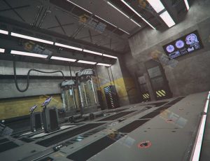 科技生化实验室场景工程模型