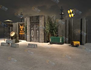 守卫大门场景模型