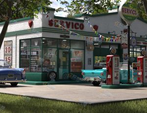 老式加油站场景工程源文件