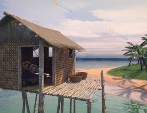 菲律宾小屋场景工程模型