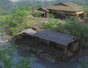 日本度假休闲区场景工程源文件