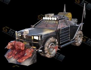 丧尸清理战车模型