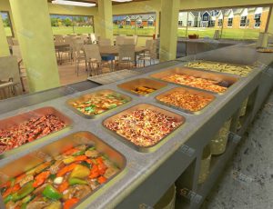 校园餐厅场景工程源文件