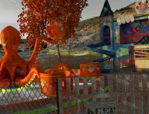 废弃游乐园场景工程模型