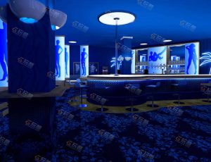 蓝色酒吧场景工程源文件