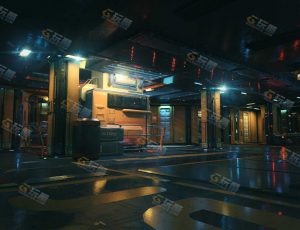 科幻环境场景工程模型