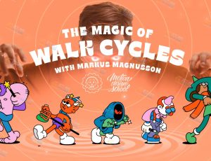 运动设计学院-个性人物步行动画制作