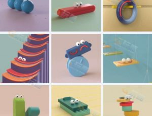 运动设计学院-C4D中制作有趣的三维循环动画