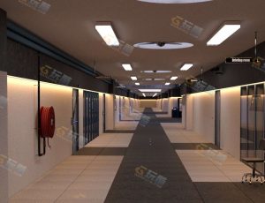 深邃走廊场景模型