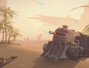 废墟沙漠工程模型