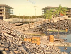 水路旁场景工程源文件