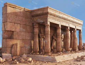 埃及建筑场景模型