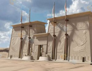 古埃及宫殿场景工程模型