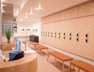 招待会所前台场景工程模型