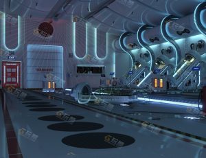 大型克隆人生产中心场景工程模型