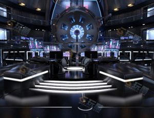 科幻大型能量控制室工程源文件