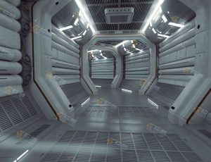 科幻隧道走廊工程源文件