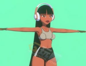 夏威夷小女孩模型