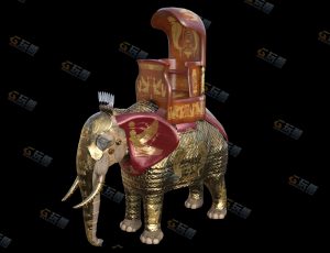 印度神象座驾模型
