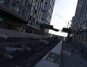 废墟城镇场景工程模型