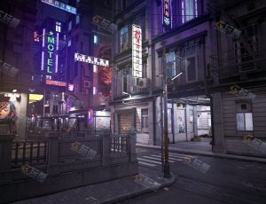 赛博后巷街道工程源文件