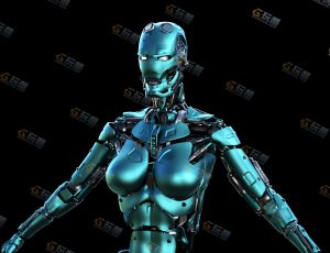 女机器人3号模型