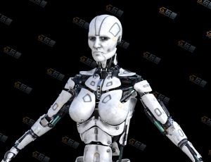 女机器人4号模型