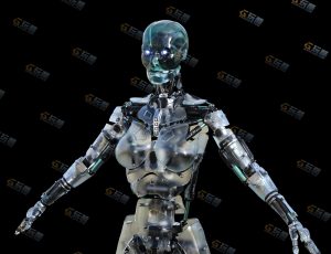 女机器人5号模型