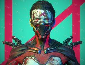 丧尸赛博忍者模型