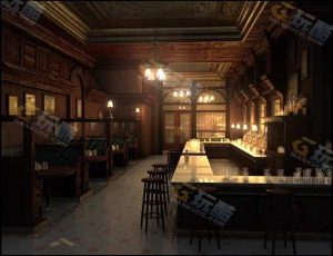 古典酒吧环境场景工程模型