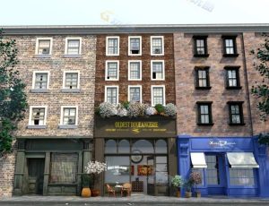 古典商业街场景工程模型