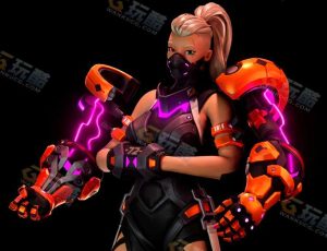 机械臂酷女孩模型