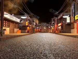 老式韩国街道工程源文件