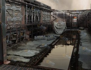 废弃火箭发射中心场景工程模型