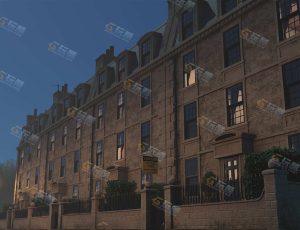 富豪住宅大楼场景工程模型