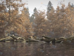 沼泽树林场景工程模型