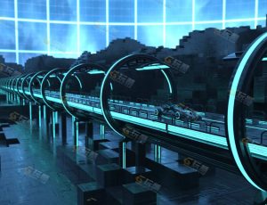 赛博科幻城隧道工程源文件