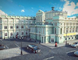 皇家歌剧院大楼Blender工程模型