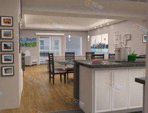 现代居家大套房Blender工程模型