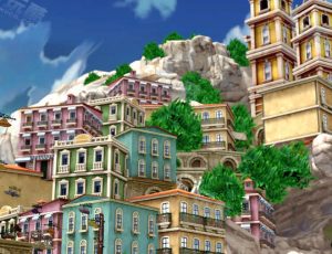 卡通动漫城镇Blender工程源文件