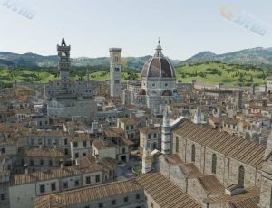 古堡城镇Blender工程源文件