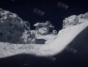月球地形场景Blender工程模型