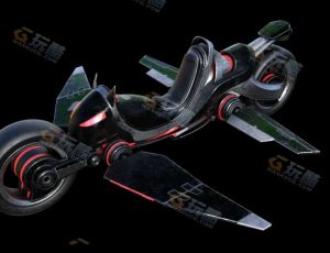 超级科技朋克风摩托Blender模型
