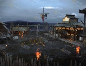 古代战火军营Blender工程源文件