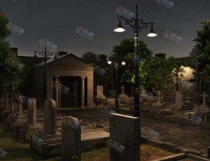 墓园Blender工程源文件