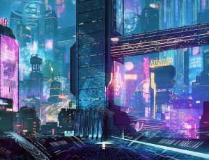 玩酷CG网—赛博朋克科技建筑模型