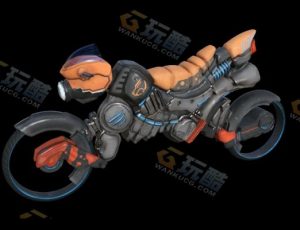 超级科技越野摩托车Blender模型